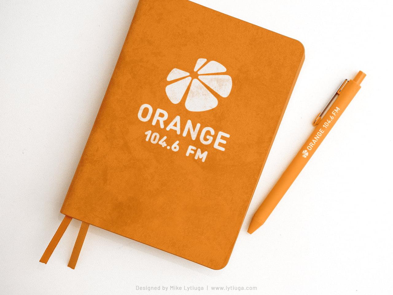 logo design & branding for Orange FM radio station | vertical logo option