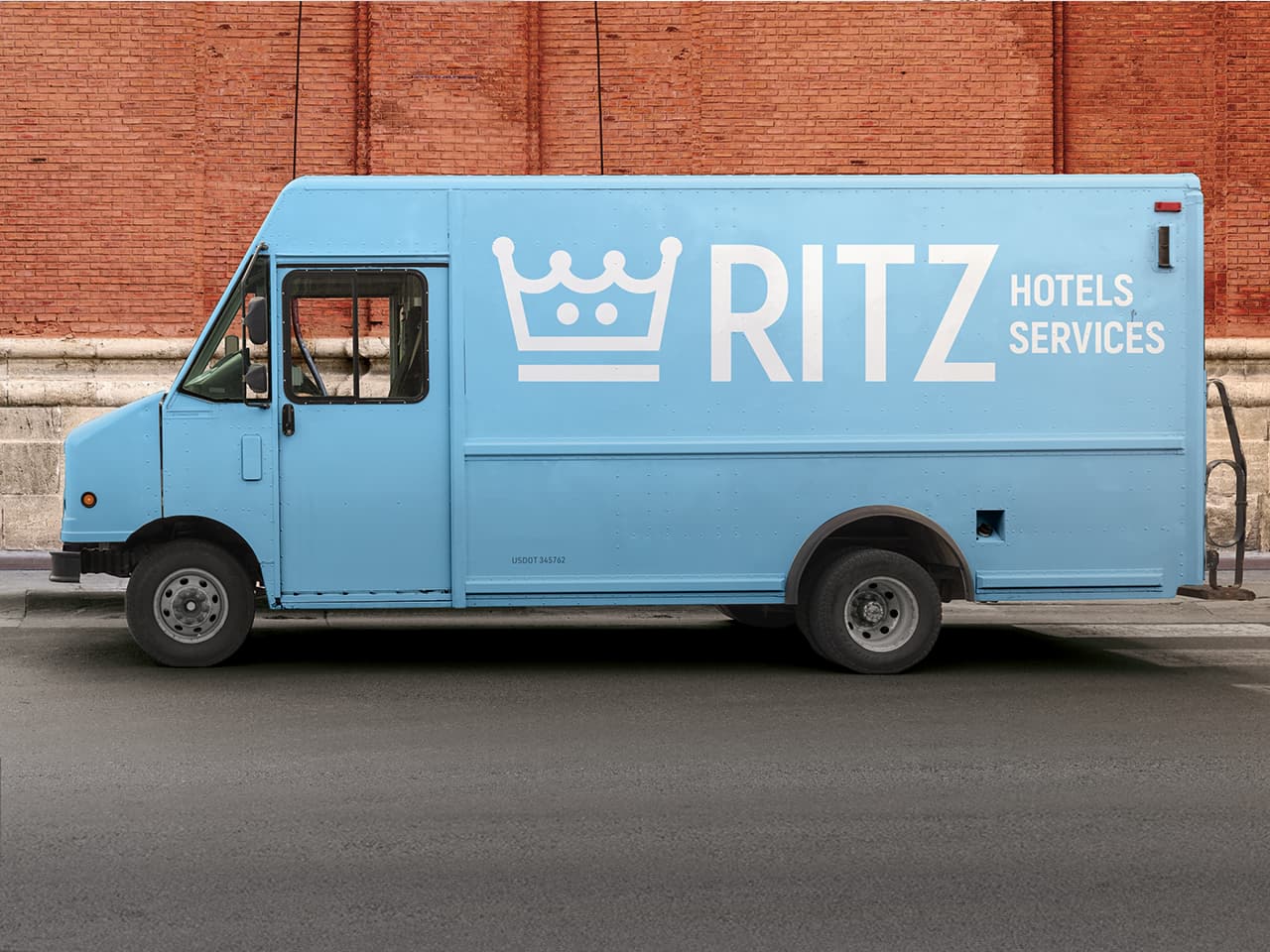 RITZ Hotel Service logo design | horizontal linverted ogo option