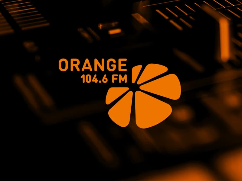 Logo design for Orange 104.6 FM radio station - feature picture
