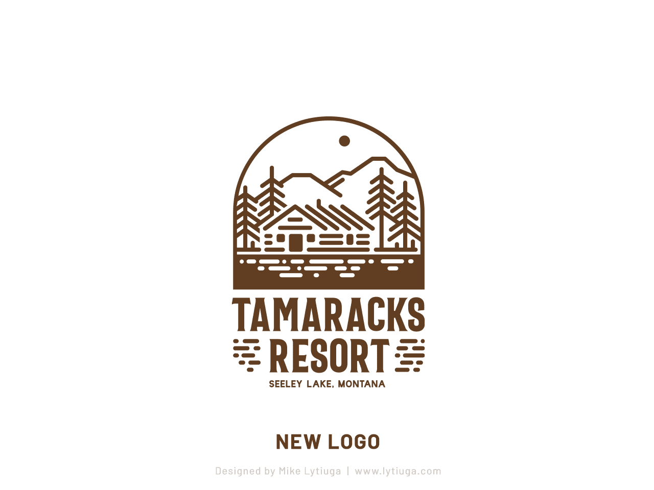 Rebranding for Tamaracks Resont on Seeley Lake, Montana - new logo